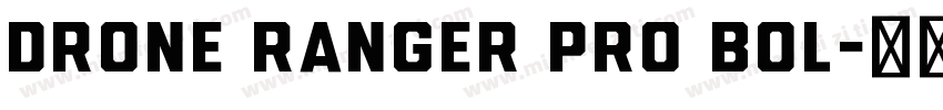 Drone Ranger Pro Bol字体转换